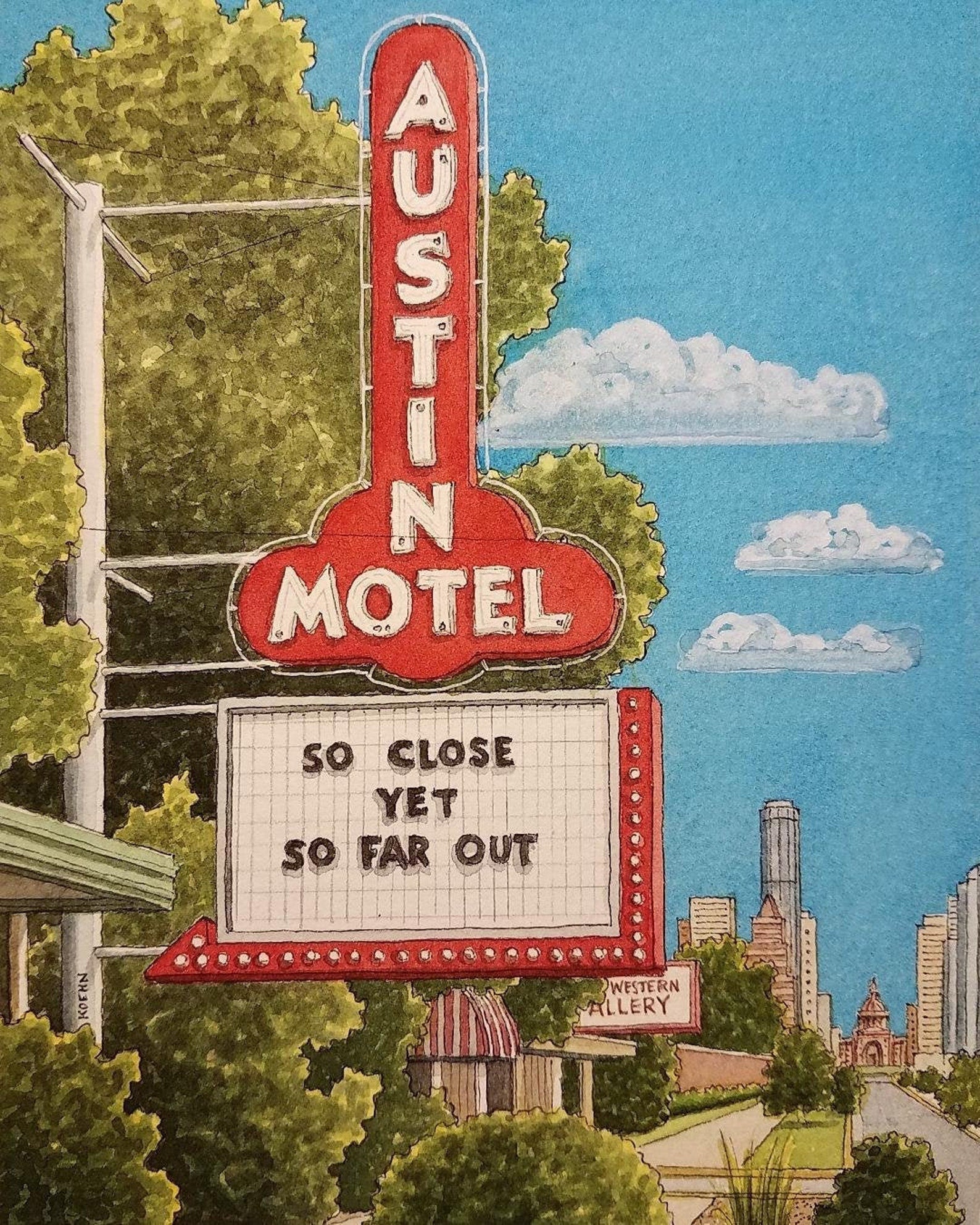Art Print 5 x 7 | Roadtrippin Texas | Jim Koehn Artwork