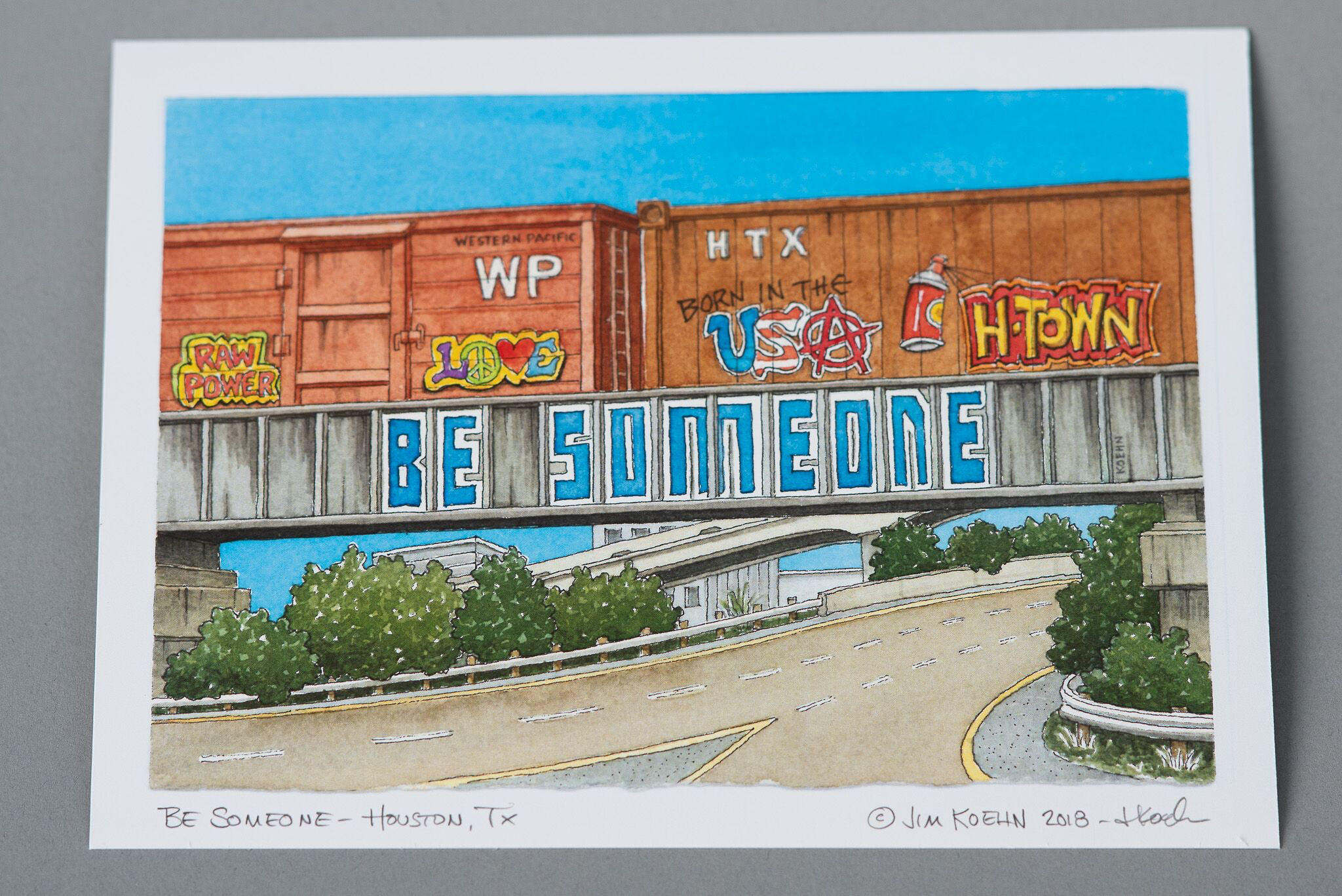 Art Print 5 x 7 | Streets of Houston | Jim Koehn Artwork