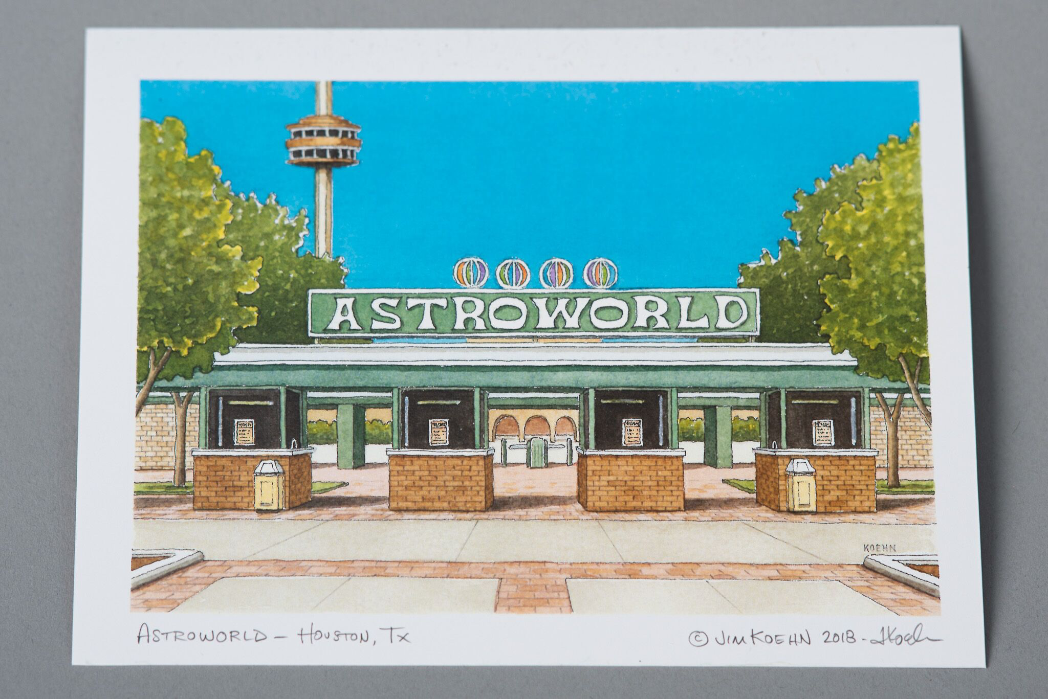 Art Print 5 x 7 | Streets of Houston | Jim Koehn Artwork